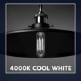 thumbnail image 2 of Luxrite T10 LED Bulb, 5W=60W Equivalent, 4000K Cool White, Vintage Bulb, 500 Lumens, Damp Rated, UL Listed, E26 6 Pack, 2 of 7