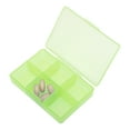 thumbnail image 6 of Unique Bargains 1 Pc Pill Case 6 Grid Clear Pill Box Light Green, 6 of 6