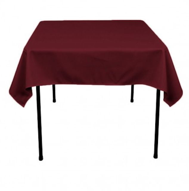 12 Pack 90"x90" Square Tablecloths Overlays 100% Fine Polyester Wedding Catering 