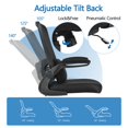 thumbnail image 5 of Giantex Mesh Office Chair, Ergonomic Computer Chair, Lumbar Support and Flip up Padded Armrests, Height Adjustable with Tilting Mechanism, Black, 5 of 8