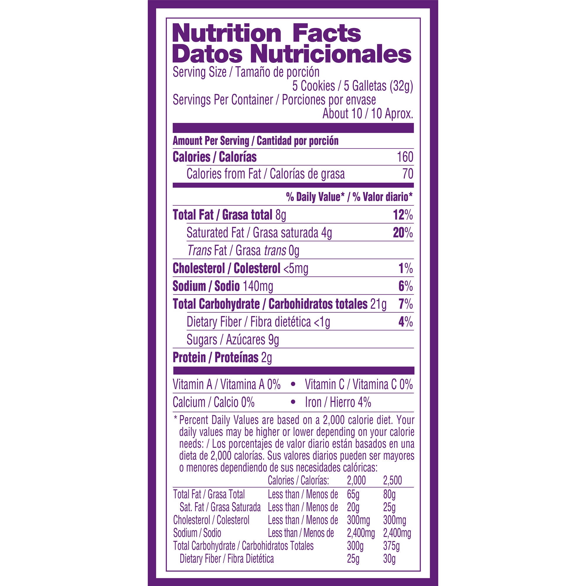 breaktime coconut cookies nutrition facts