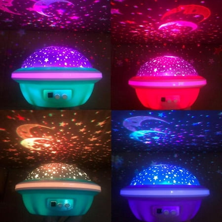 

Kids Toys New Starry Sky UFO Projector Stars Moon Galaxy Children s Bedroom Decoration Night Light (without Battery) Random Colors