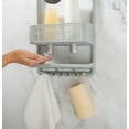 thumbnail image 5 of Bath Bliss Plastic Shower Caddy, Gray, 5 of 9