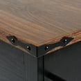 thumbnail image 4 of Farmhouse Kitchen Island with Storage - 54.5" Black, 4 of 8
