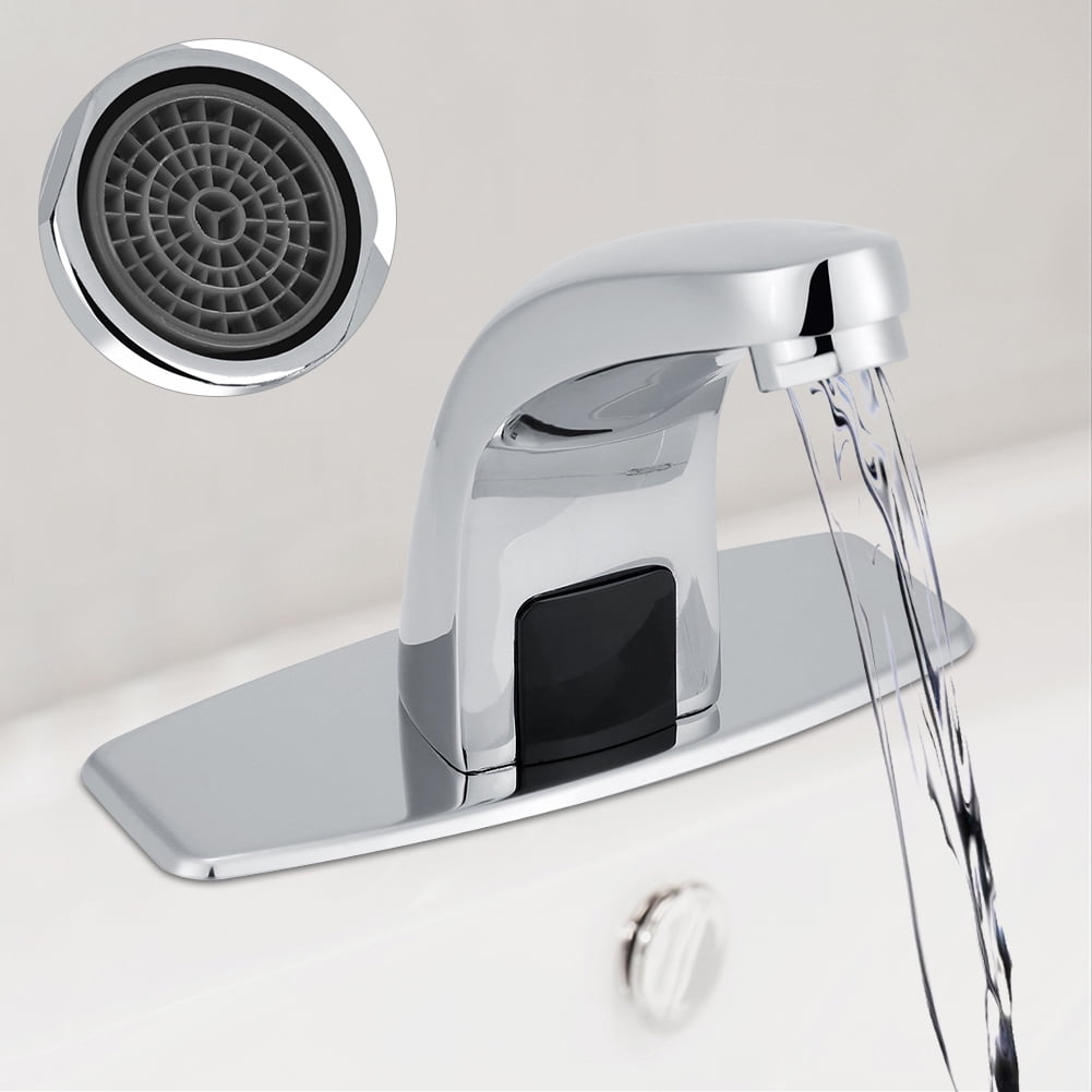 5 Yosoo Automatic Infrared Sensor Faucet Zinc Alloy Smart Touchless Sink Faucet Kitchen Bathroom Water Tap 