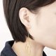 thumbnail image 2 of 1 par de pendientes colgantes para cara y cuerpo para mujer, pendientes estéticos en forma de oro para mujer JM, 2 of 5