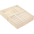 thumbnail image 1 of Simple Houseware Closet Underwear Organizer Drawer Divider 4 Set, Beige, 1 of 1