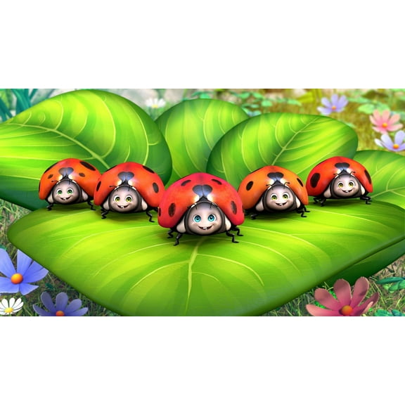 Whimsical Practicality's Cute Lady Bugs Edible Icing Image Cake Topper-1/4 Sheet or Larger