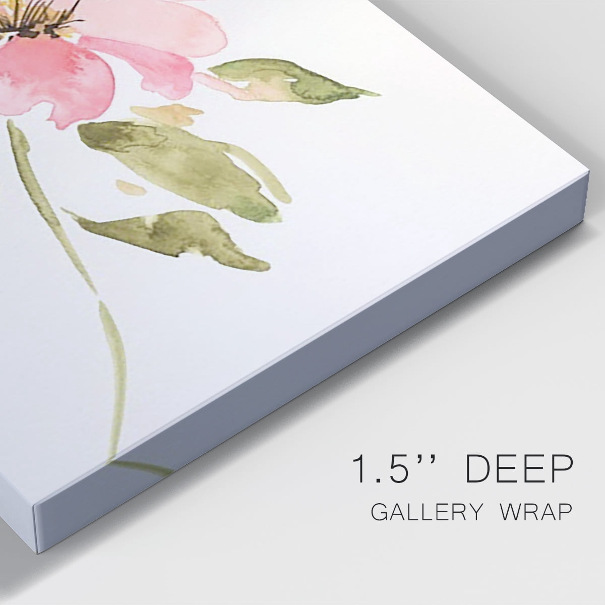 One Pink Bloom I Premium Gallery Wrapped Canvas - Ready to Hang