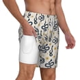 thumbnail image 3 of Balery Snake Mens Swim Trunks Swim Shorts for Men Quick Dry Inseam Beach Shorts with Compression Liner Pocket-XX-Large, 3 of 9