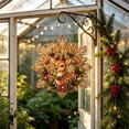 thumbnail image 4 of Sulaicai Christmas Reindeer Snowflake‑Shaped Diamond Art Hanging Ornament, Holiday Acrylic Xmas Pendant for Window, Door, Wall and Indoor Home Holiday Decor, 4 of 6