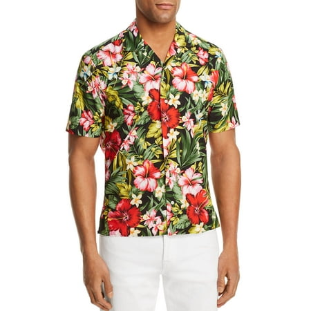 Mens Hawaiian Tropical Print Shirt XL - Walmart.com