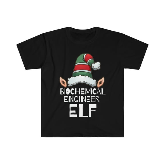 Biochemical Engineer Elf Unisex T-shirt, S-3XL Christmas Engineering Elves