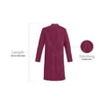 thumbnail image 4 of Panda Uniform Multi-Pocket Lab Coat for Men & Women, 3XL, Wine, 4 of 7