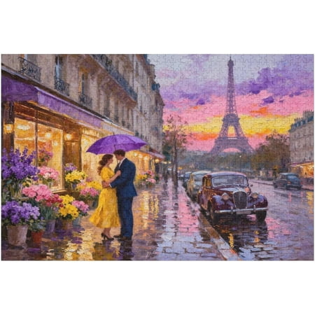 Jigsaw Puzzles 1000 Pieces for Adults Tower Puzzles 1000 Piece Puzzle for Adults Women Puzzle Letter on Back Birthday Gift Puzzles Educational Game Family Challenging Games 30x20 in