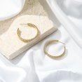 thumbnail image 2 of Huggie Hoop Earrings for Women, S925 Sterling Silver Post 14K Gold Plated Hoop Dangle Small Hoop Huggie Earrings Minimalist Hypoallergenic Jewelry Gifts for Women, 2 of 6