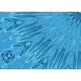 thumbnail image 1 of Ahgly Company Machine Washable Indoor Rectangle Transitional Neon Blue Area Rugs, 7' x 10', 1 of 7