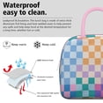 thumbnail image 3 of Lunch Bag Lunch Box for Women Reusable Insulated Lunch Cooler Bags,Large Capacity for Work Travel Picnic,Water-Resistant Multicolored Checkered Retro Lunch Tote Bag Gifts for Woman Mom Pink, 3 of 6