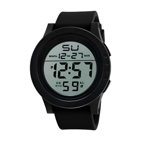 DESIGNICE 2026 New Led Waterproof Digital Quartz Fashion Watch Military Sport Watch with Leather Band for Men & Women