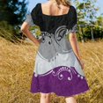 thumbnail image 3 of Fancy Robe de Fond Drapeau Fierté Asexuée et Tourbillonnée Robe d'Invité de Mariage Robe de Fée 2024 Robes de Fête, 3 of 4