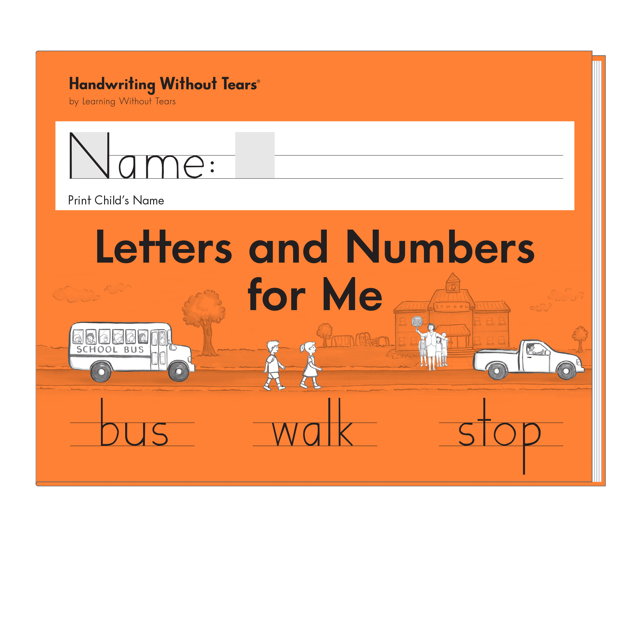 Handwriting Without Tears Kindergarten Workbook – Writing, Tracing, Capital Letters & Numbers, School or Home Use