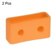 thumbnail image 3 of Uxcell Watch Band Strap Loops Silicone for 22mm Width Watch Band, Orange 2 Pack, 3 of 5