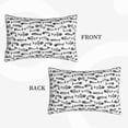 thumbnail image 2 of Lsque Fish Bones Pattern Pillow Case – Soft & Cozy Throw Pillow Cover, Hypoallergenic Cushion Case for Sleeping Women with Envelope Closure-20"x30", 2 of 6