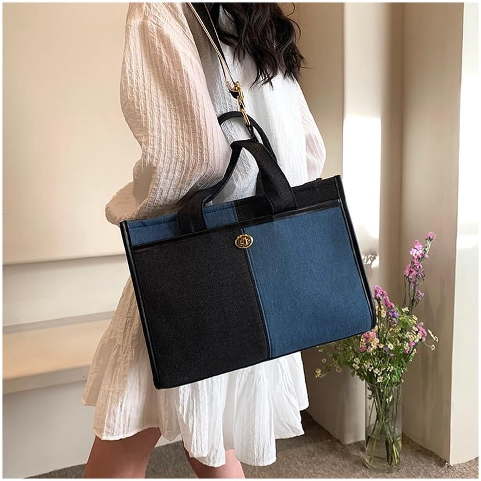 Denim Tote Bag Women Large Shoulder Bag Vintage Satchels Bag Cute Hobo Bags Casual Work Travel College Tote Handbag 2024