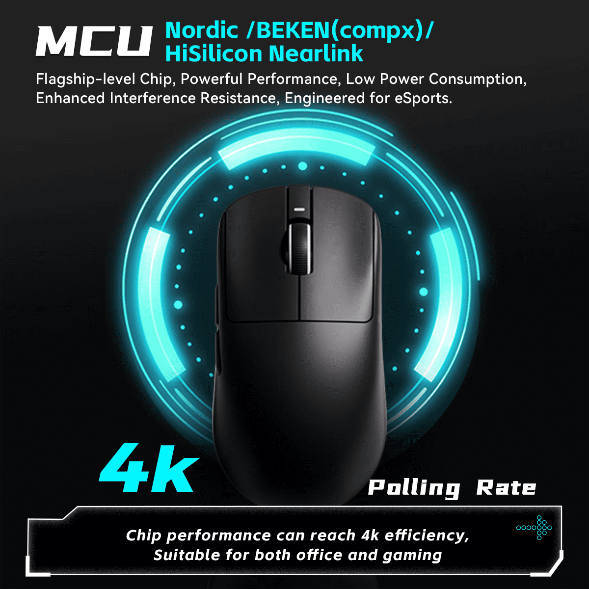 ATK VXE R1 SE+ Gaming Mouse, High-Precision PAW3395 SE Sensor,18000 DPI, 55g Lightweight, Tri-Mode 2.4G/BT5.0/USB-C, Laptops/PC/Mac