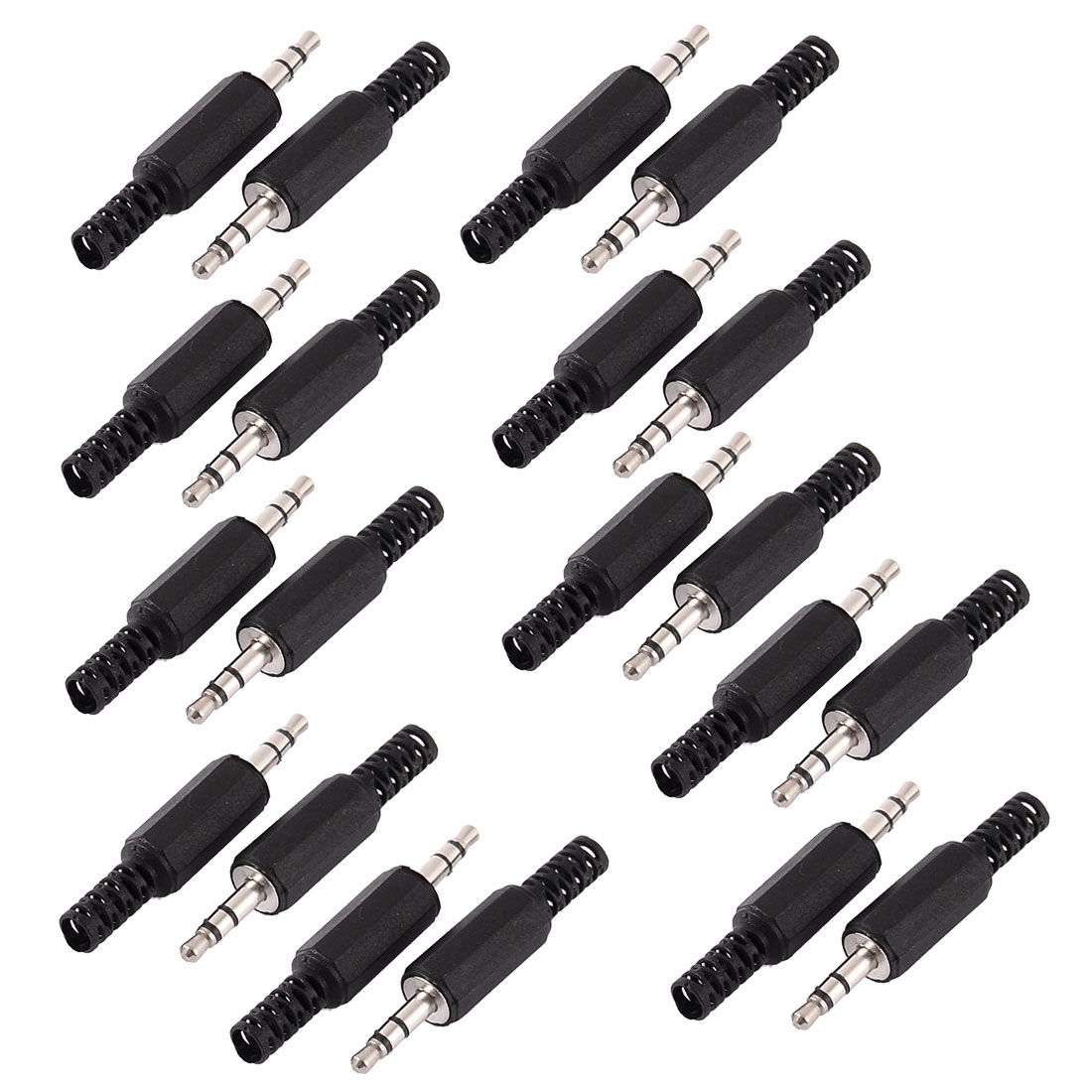 20pcs Insulated Cover 3.5mm Male Stereo 