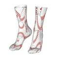 thumbnail image 6 of Goofa Baseballs for 16in Socks, Funny Novelty Crazy Design Cotton Socks Sports Socks Knee High Socks For Men, Women,1Pairs - Gift For Working Friends, 6 of 7