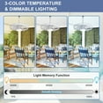 thumbnail image 5 of Depuley 20" Waterproof Outdoor Ceiling Fan with Light - IP44 Plug-in, Remote/App Control, 6-Speed White for Gazebo, Patio, Pergola, 5 of 8
