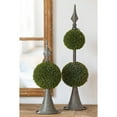 thumbnail image 4 of A&B Home Boxwood Ball Topiary with Metal Finial Stand Double Sphere 26 Inch Tall Indoor Outdoor House Decoration, 4 of 6