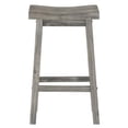 thumbnail image 3 of Home Square Sonoma Saddle Barstool in Storm Gray Wire-Brush - Set of 2, 3 of 4