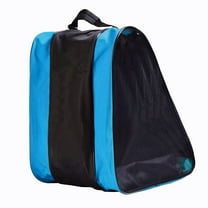 Oraceous Mesh Net Roller Skating Bag Scooter Bag Adjustable Shoulder Strap Handbag Skateboard Shell Carrying Bag(Blue)