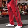 thumbnail image 2 of XDZJLR Casual Pants for Men Ribbed Quilted Plaid Cr Oss Border Straight Outdoor Trousers, 2 of 7