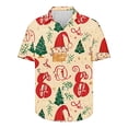 thumbnail image 5 of Elvqul Mens Shirts Christmas Vacation Button up Graphic Short Sleeve Funny Shirts for Men, 5 of 5