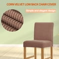 thumbnail image 4 of Funda protectora para silla de comedor, funda protectora Universal para muebles de oficina, Protector exterior, funda giratoria, suministros para el hogar, Chocolate, 2 paquetes Eigraketly HA012490-09, 4 of 5