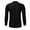 Black, variant on 2DXuixsh Long Sleeve Dressy Shirts Beach O Neck Casual Sleeve Men's Solid Top Blouse Fashion Long Button Men's Blouse Button Collar Fitted Dress Shirts for Men Black L