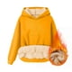 thumbnail image 4 of Sudadera con capucha, suéter de cuello alto, elástico, de color sólido, para hombre, suéter de cuello alto, abrigo de poliéster., 4 of 7