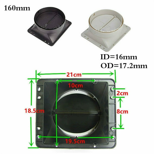 Kitchen Hood Exhaust Flue Pipe AntiOdor Valve Toilet Check Valve Back