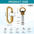 thumbnail image 2 of 1 Pack M10 Kit d'Écrou de Levage, Vis Anneau, 88 lbs Bronze Doré, 2 of 7