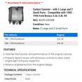 thumbnail image 2 of Carbon Canister - with 2 Large and 2 Small Ports - Compatible with 1980 - 1996 Ford Bronco 5.0L 5.8L V8 1981 1982 1983 1984 1985 1986 1987 1988 1989 1990 1991 1992 1993 1994 1995, 2 of 2