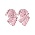 thumbnail image 2 of Lairauiy Baby Toddler Girl Christmas Outfits Candy Cane Print Long Sleeve Tops and Pants Clothes Set 0-3 Years, 2 of 9