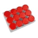 thumbnail image 3 of Caja pequeña para medicamentos, 12 compartimentos, transparente, con espiral, redonda, organizador de medicamentos para joyería, botones rojos, 3 of 14