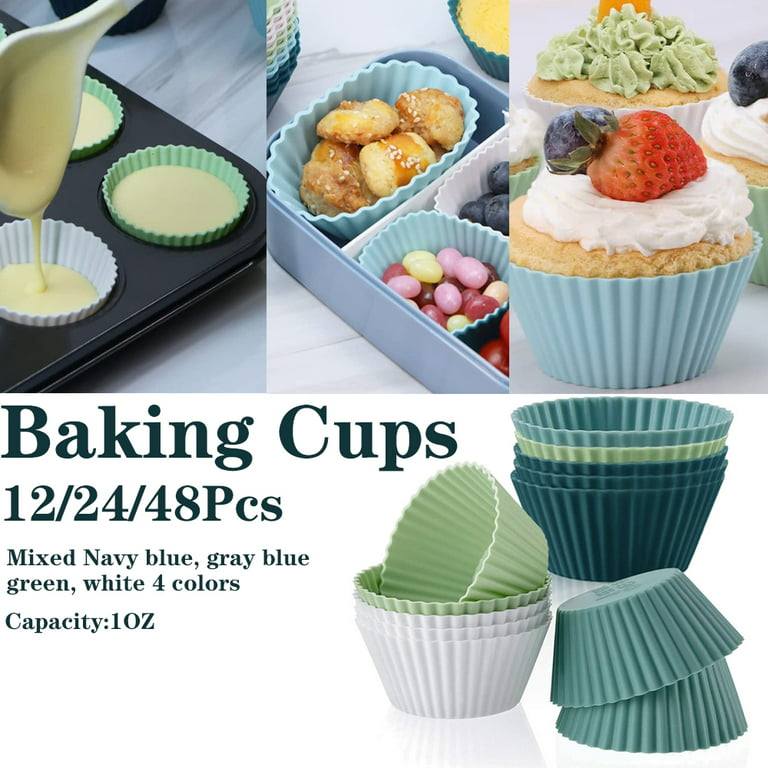 The Silicone Kitchen Reusable Silicone Baking Cups - Non-Toxic
