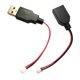 thumbnail image 1 of Cable de conversión USB a Xh2.54 de 2 pines, 2 piezas, conexión segura, reemplazo estable, kit de reparación de cables de audio macho y hembra., 1 of 8