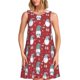 thumbnail image 1 of Balery Gnome And Snowflakes Vestidos de verano para mujer con estampado: vestido holgado sin mangas, vestido playero informal y cómodo para días calurosos., 1 of 7