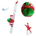 thumbnail image 6 of Santa Claus Climbing Ladder Plush Doll Christmas Tree Wall Doll Decoration Santa Claus Electric Climbing Ladder Up Tree Christmas Decor Climbing Santa Claus 9" Christmas Ornament Decoration Gift, 6 of 9