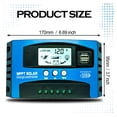 thumbnail image 4 of MPPT Solar Charge Controller 12V 24V 60A 80A 100A Dual USB LCD Display Auto Cell Panel Charger Regulator With Load, 4 of 6